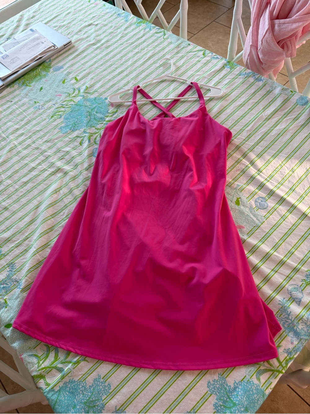 Halara dress with built in bra and shorts XL